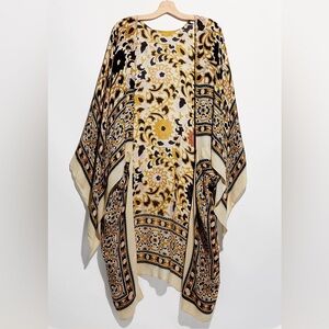 Free People Magic Dance Border Print Kimono OS